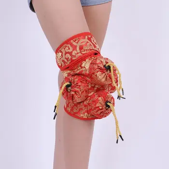 

4 pcs stainless steel/copper moxibustion box portable acupuncture body massage waist,knee,neck moxibustion cans with 54 moxa