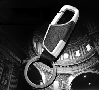 

TANGYIN 2018 New Leather Keychain High Quality Metal Car Bag Men Women Key Chain Charm Jewelry Christmas Gifts Male Key Ring