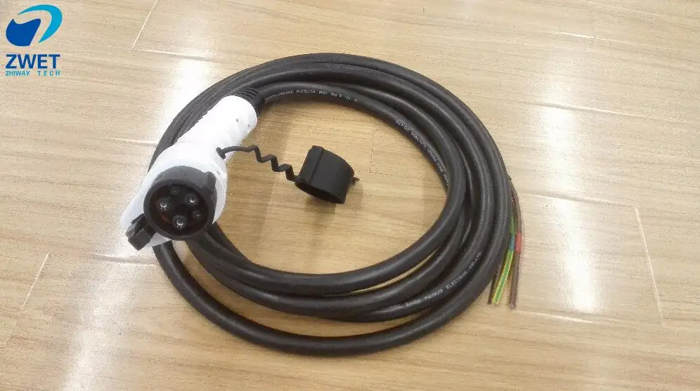 

ZWET Car SAE J1772 EV Plugs with cables of 4M US Standard J1772 Replacement Plug with cables For 16amp 110 to 250 v