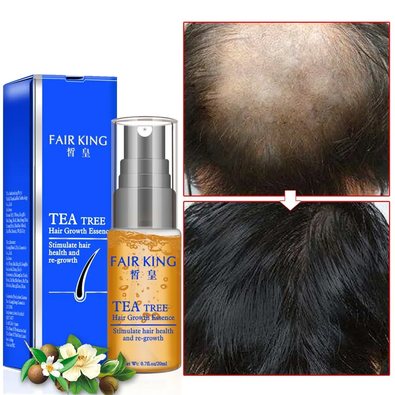 

20ml Powerful Hair Growth Essence Product Treatment Anti-Hair Loss Products Thick Hair Fast Growing Tea Tree Essential oil