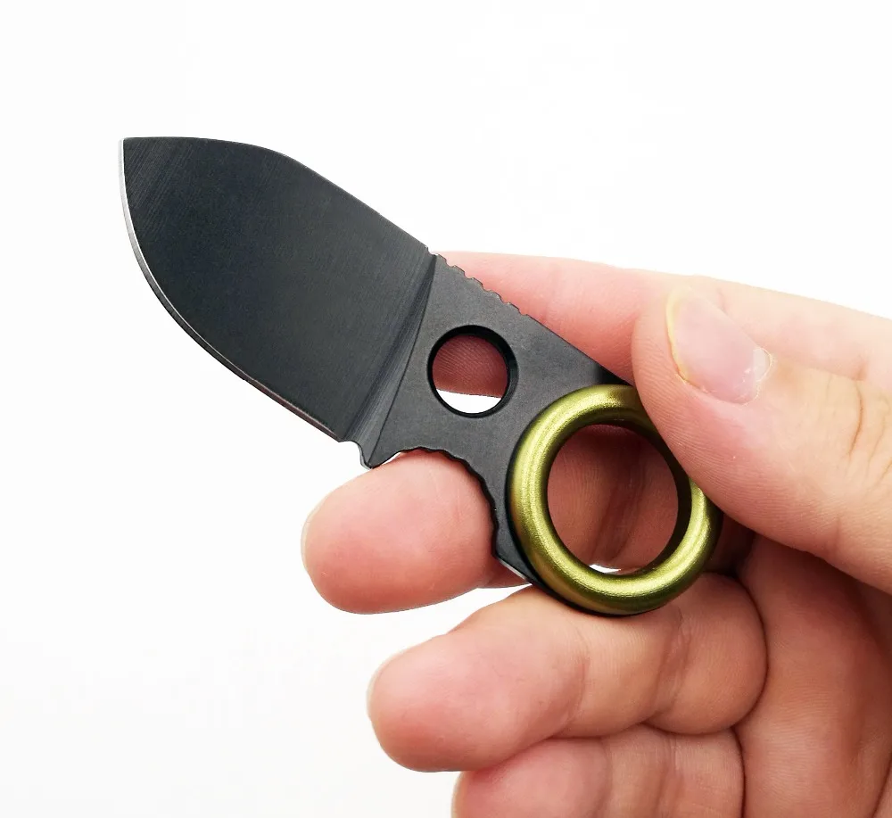 JSSQ мини EDC фиксированный нож 7Cr17Mov лезвие выживания охотничьи карманные ножи можно повесить ремень небольшой нож Тактический Кемпинг Открытый Инструменты