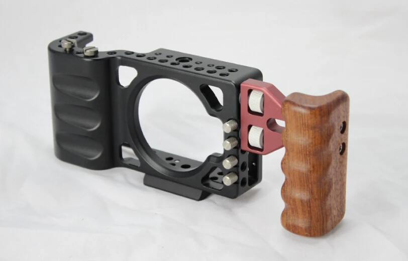 НОВАЯ КЛЕТКА BMPCC с деревянной ручкой ручной держатель для карманной камеры BlackMagic