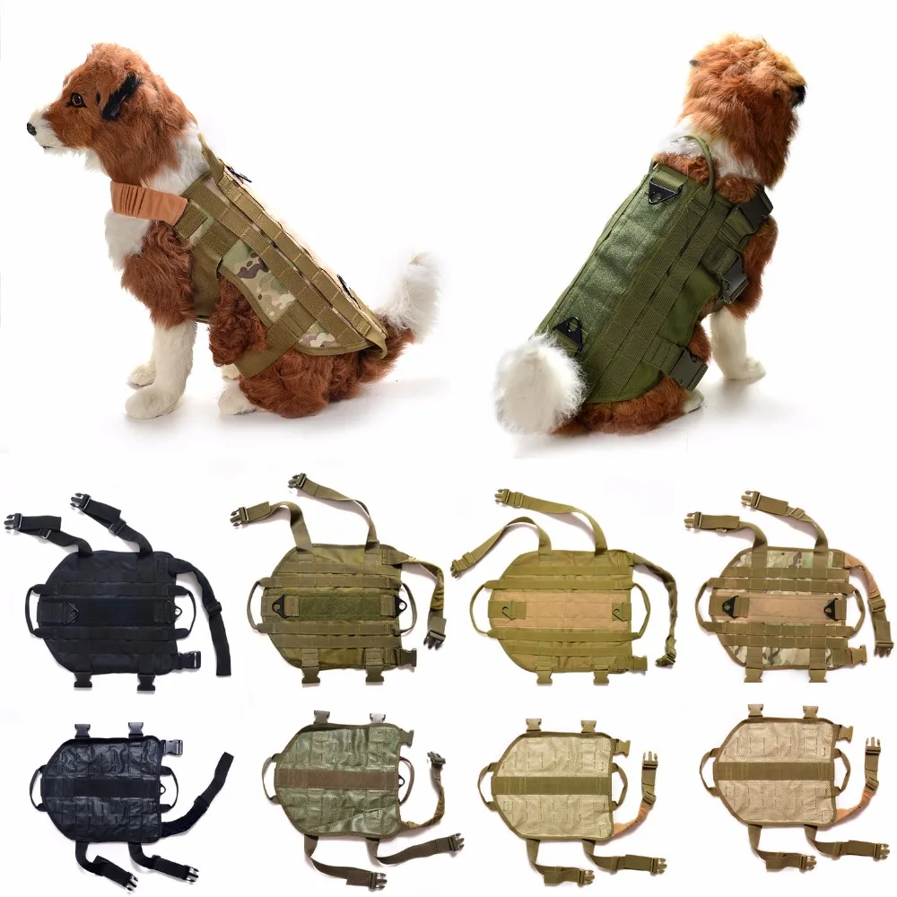 Тактический военный K9 MOLLE сервис поводок для собак немецкая овчарка жилет