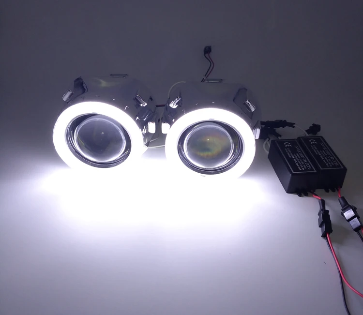 Ронан 2,5 дюйма Mini HID Биксеноновая объектив проектора LHD/RHD фару с CCFL Ангел глаза и инвертор для Тюнинг автомобилей Применение H1 лампы