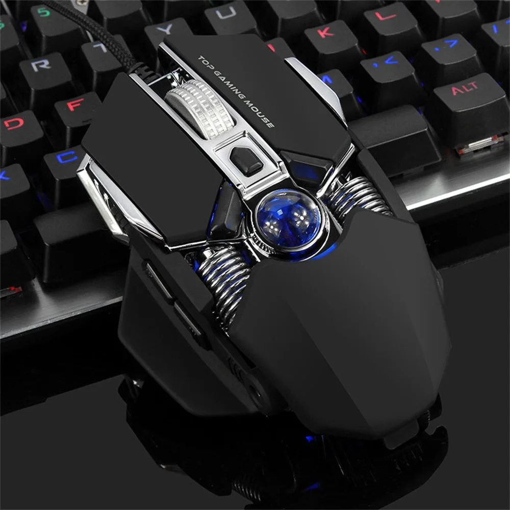 FELYBY G800 Проводная игровая мышь USB эргономичные механические мыши 8 ...