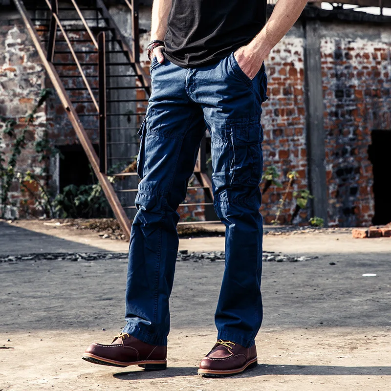 Мужские тактические брюки Millitary однотонные брюки полной длины с несколькими карманами, большие размеры, мужские брюки карго