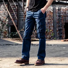 Мужские тактические брюки Millitary однотонные брюки полной длины с несколькими карманами, большие размеры, мужские брюки карго