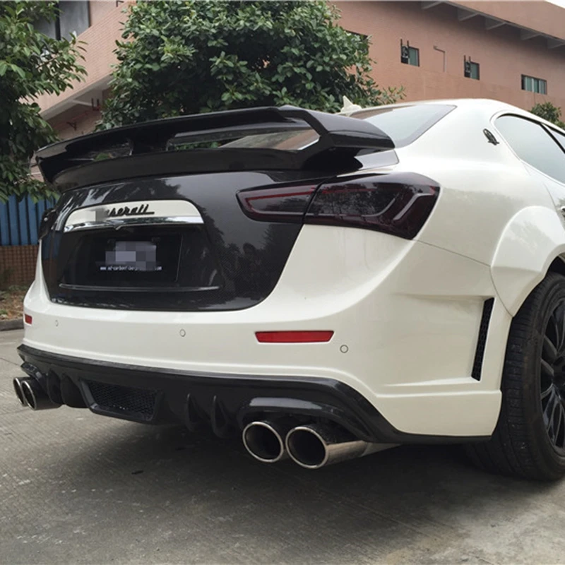 

For Maserati Ghibli Carbon Fiber Rear Spoiler Trunk GT Style 2014 2015 2016 2017- UP