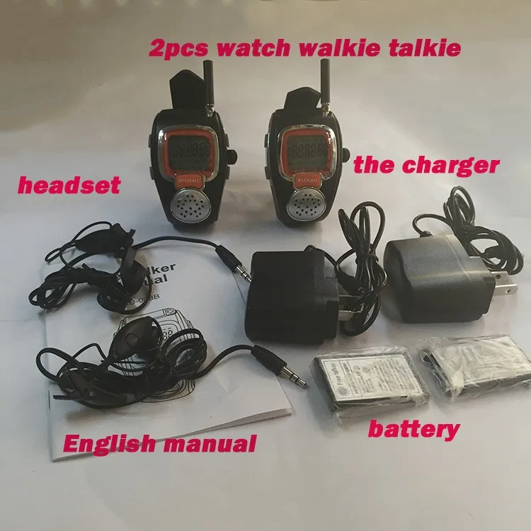  Rado Pair Two Wrist Watch Way Radios LCD Radio Walkie Talkie Watch For Portable Radio Set Handy Talkie Transceiver Radio Scanner  (6)