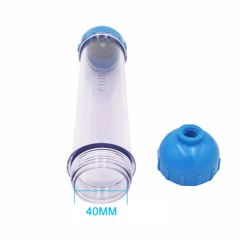 RO Refillable T33 Housing DIY Fill Water Filter Cartridge Filled  Treatment Health Softener Removal Chlorine Balls All Fittings (3)