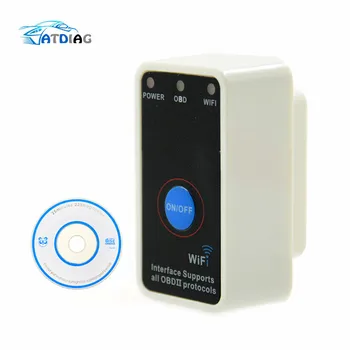 

Wifi v2.1 Switch Code Reader Diagnostic Tool Super mini ELM327 WiFi with Switch work for iPhone / Android