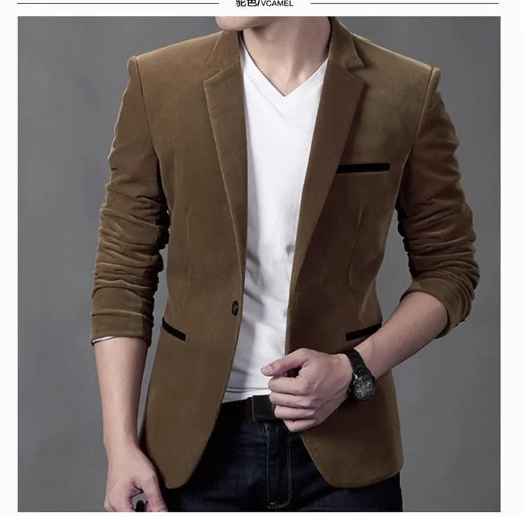 Новый Для мужчин s модный бренд блейзер Британский's Стиль повседневная Slim Fit пиджак мужской пиджаки Для мужчин пальто мужской костюм плюс