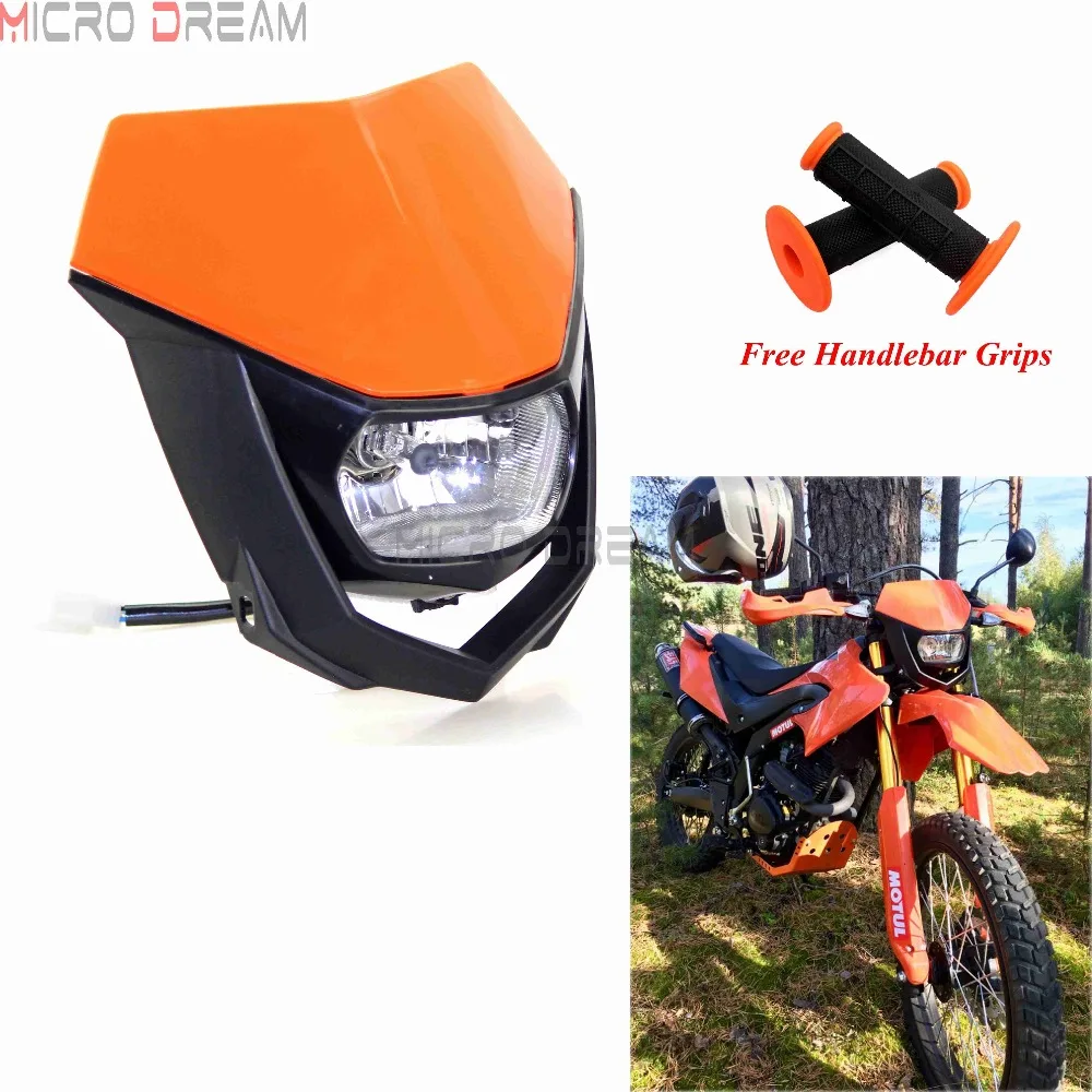 

H4 Enduro Racing Headlight Mask Universal Supermoto Headlmap Fairing For KTM EXC-F SMR EXC SMC SXF XCF SX XC 85 125 150 200 530