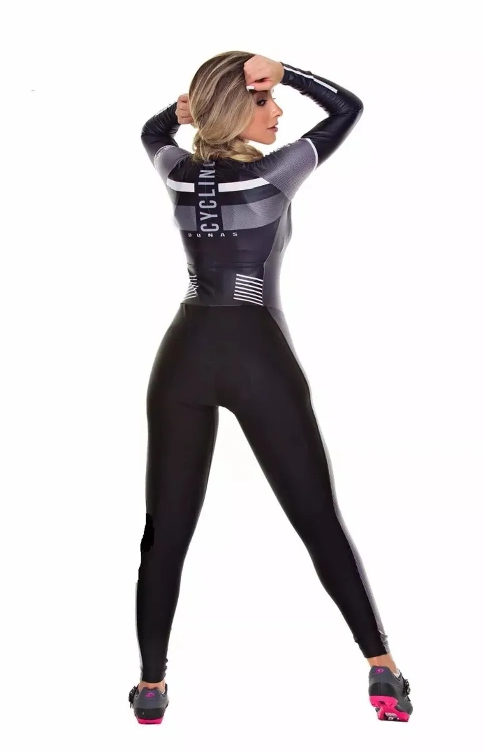 Pro Team Triathlon Suit Women's Cycling Jersey Skinsuit Jumpsuit Maillot Cycling Ropa ciclismo hombre long sleeve set gel
