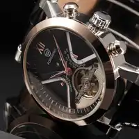 Top Luxury Brand Gold Stainless Steel Watch Tourbillon Automatic Mechanical Steampunk Watches men Casual Clock male Relogios