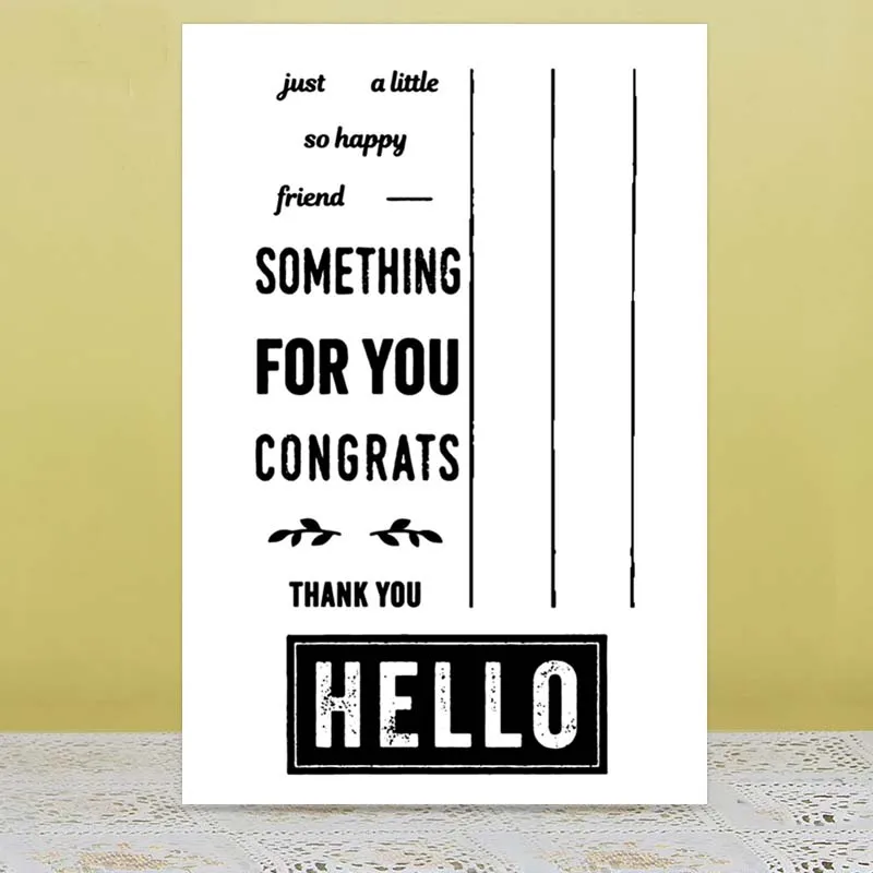 

Rubber Silicone Clear Stamps for Scrapbooking albulm photo Transparents Seal Background letter rubber Stamp Card Making