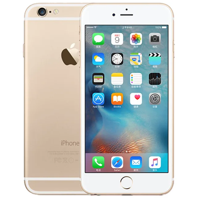 Оригинальные Apple iPhone 6 Dual Core 4,7 дюйма 1 ГБ Оперативная память 16/64/128 ГБ Встроенная память 8MP Камера WCDMA LTE ips IOS разблокирована использовать смартфон - Цвет: Gold