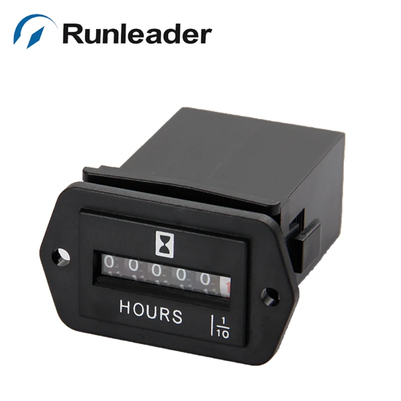 

(10pcs/lot) Runleader HM002 DC Powered Hour Meter for Forklift Diesel Generator Crane DC 6- 50V