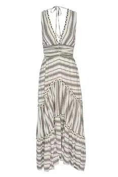 

2019 Dress Sexy Celebrity Backless Elegant Striped Bandage Women Deep V Neck Sleeveless Night Club Body con Dresses Wholesale