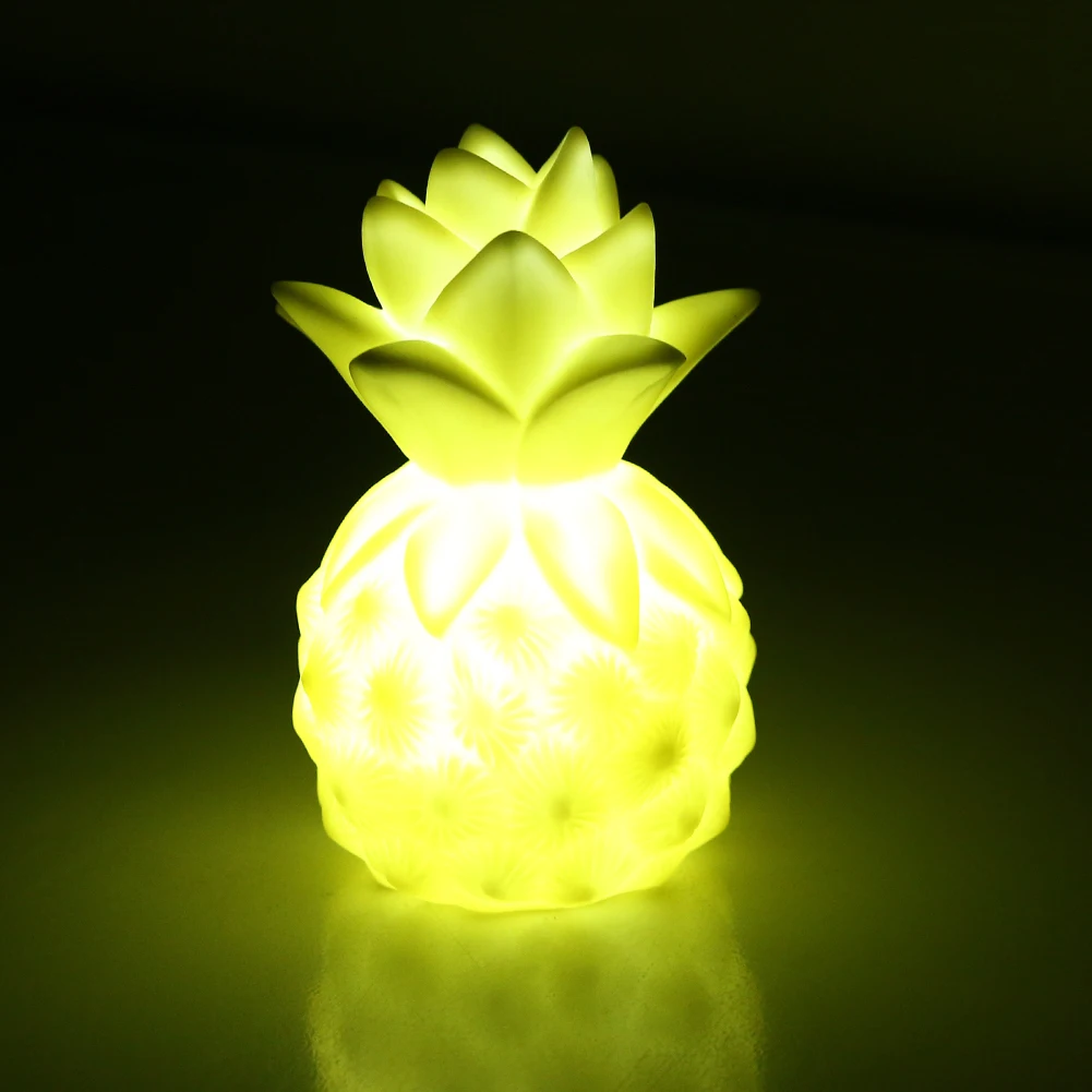 Mini LED Pineapple Night Light Silicone Gel LightUp Toys Gift for Kids