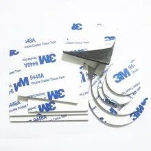 3M 9448A крепкая Двухсторонняя клейкая акриловая пена лента двухсторонняя Монтажная клейкая лента Черная многоразмерная круглая квадратная 10 шт