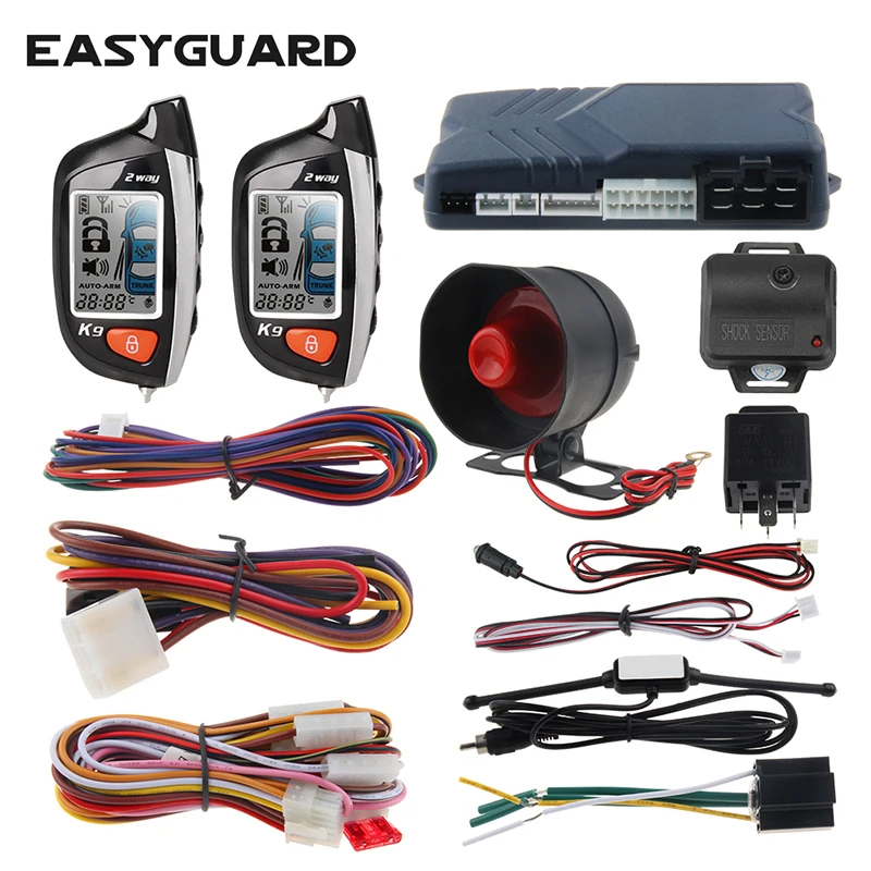 Автомобильная сигнализация EASYGUARD с 2 режимами ЖК дисплей пейджер универсальный