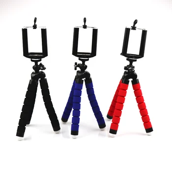 Mini Flexible Sponge Octopus Tripod for iPhone Samsung Xiaomi Huawei Smartphone Tripod Stand Holder for Gopro Camera DSLR Mount Mini Flexible Sponge Octopus Tripod for iPhone Samsung Xiaomi Huawei Smartphone Tripod Stand Holder for Gopro Camera DSLR Mount
