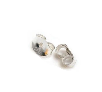 Серьги гайки из натурального серебра 925 пробы 10 пар 5 мм|earring accessories|sterling silver ear nutsear