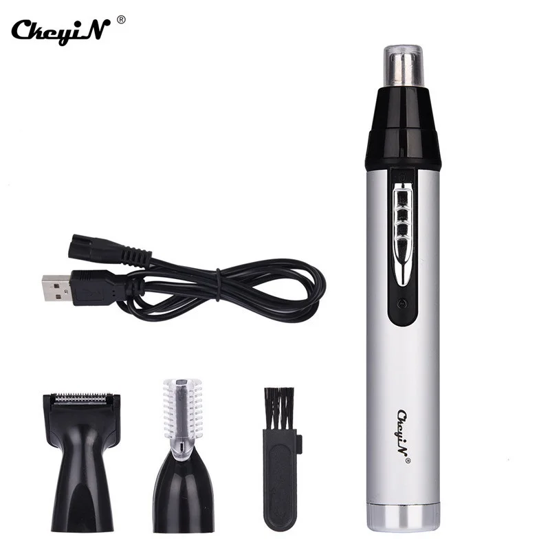 

3 in1 Electric Nose Trimmer for Men Rechargeable Hair Removal Face Eyebrow Ear Trimer waterproof safe and lasting Face Care Tool
