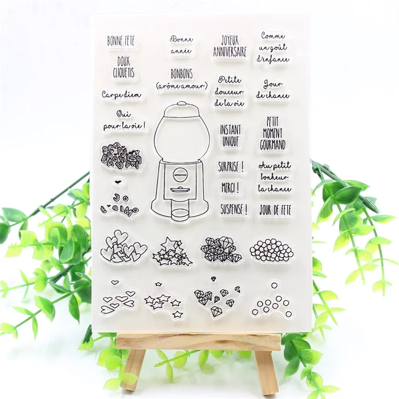 

YPP CRAFT French Transparent Clear Silicone Stamp for DIY Scrapbooking Planner/Card Making/Kids Crafts Fun Decoration 910