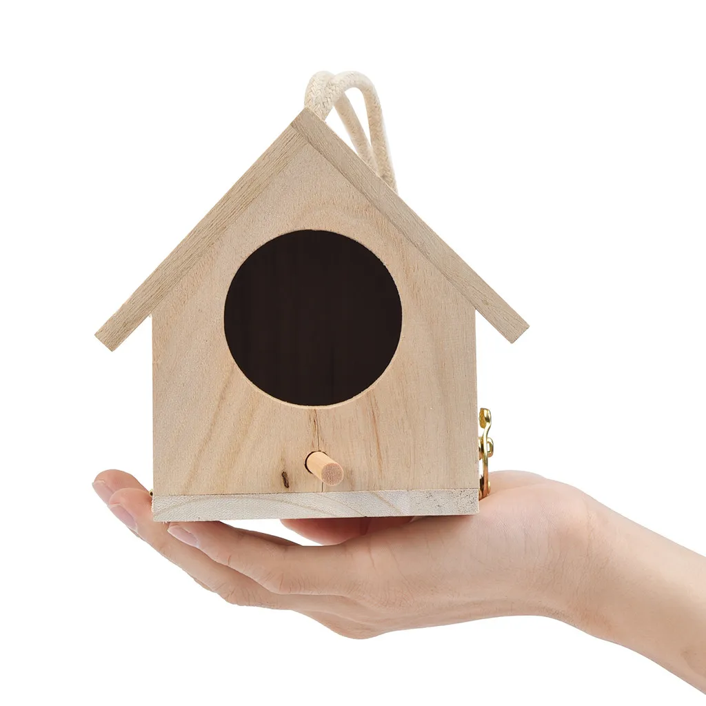Лидер продаж Большое Гнездо Dox Nest House Птица Попугай DIY натуральный деревянный ящик для птиц настенный домашний сад креативное украшение балкона