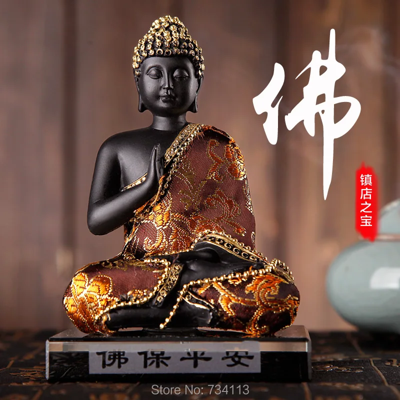 Buddha Tathagata safe good lucky Maitreya Buddha statue Praying Buddha Activated carbon