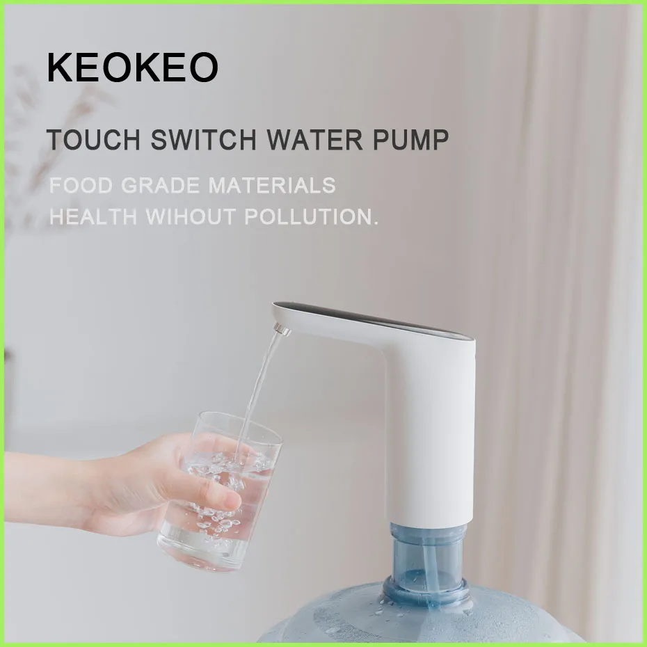 KEOKEO USB зарядка диспенсер для воды мини сенсорный выключатель батареи насос