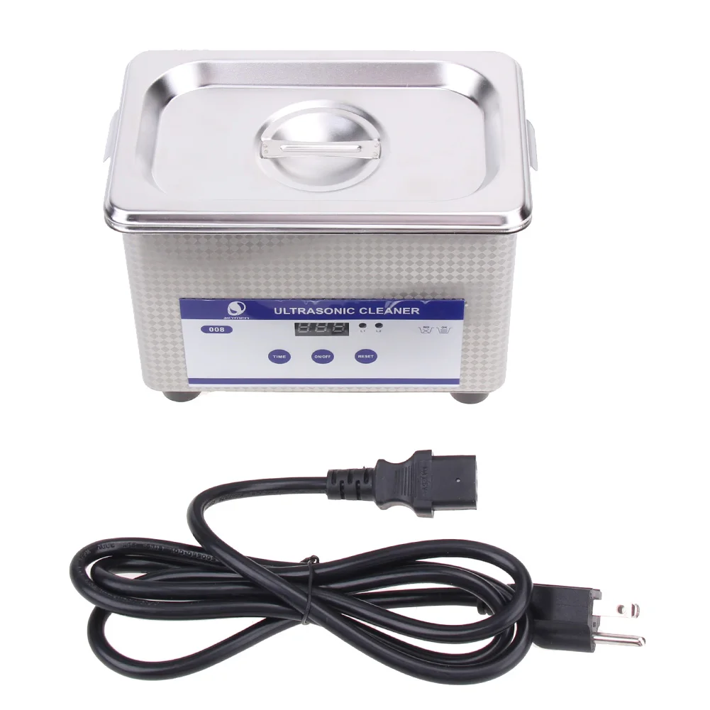 

Mini Digital Ultrasonic Cleaning Transducer Baskets Jewelry Watches Dental CD 0.8L 42kHz Ultrasound Cleaner