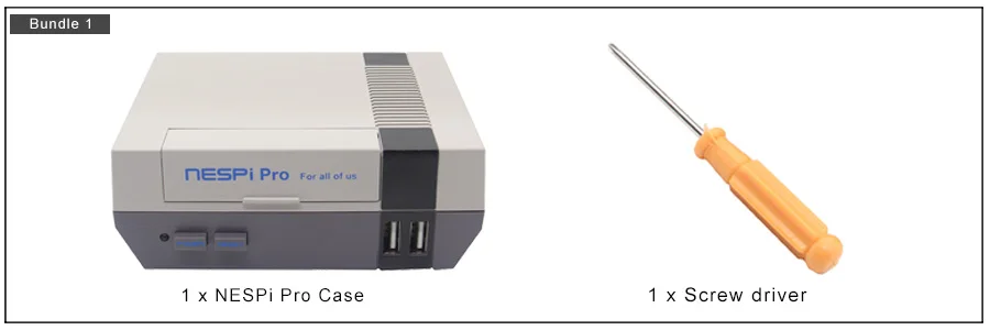 Чехол RetroPie Raspberry Pi 3 B+(Plus) NESPi Pro с игровой консолью RTC NES FS style | Корпус для Raspberry Pi 3 Model B+, 3B