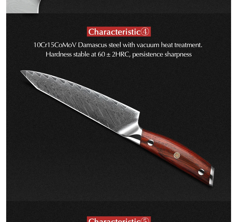 XINZUO 3 шт. наборы кухонных ножей VG10 Дамасская сталь Santoku кухонные ножи шеф-повара острый Кливер ножи для нарезки подарок нож инструменты