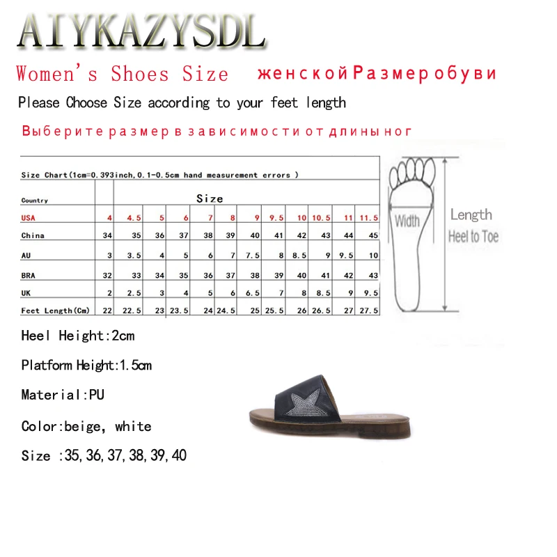 AIYKAZYSDL/; удобные женские шлепанцы из натуральной кожи; сандалии с открытым носком; Повседневная обувь; Туфли-оксфорды со стразами; шлепанцы; Размеры 35-40