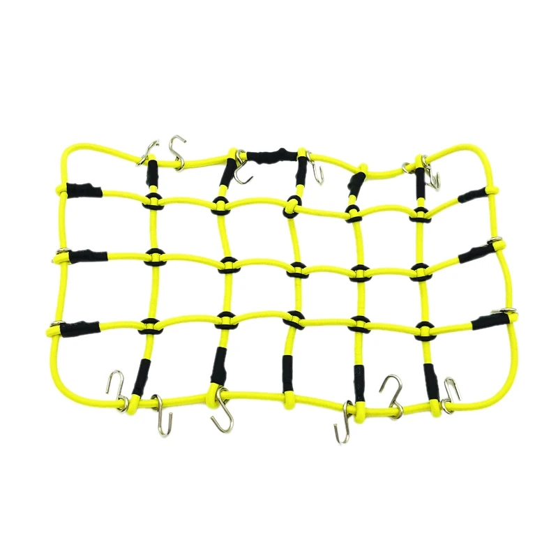Эластичная багажная сетка для 1/10 Traxxas Rc автомобиль рок детали гусеничного трактора - Color: Yellow Size 1