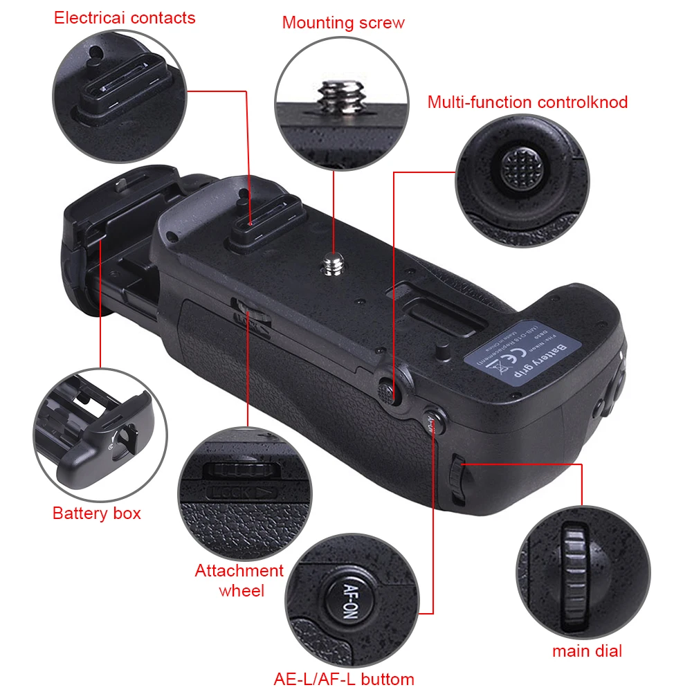 Powertrust Вертикальная MB-D18 Батарейная ручка подходит для Nikon D850 MB-D18 DSLR камер как работа с EN-EL15a EN-EL15 или 8X AA батарея