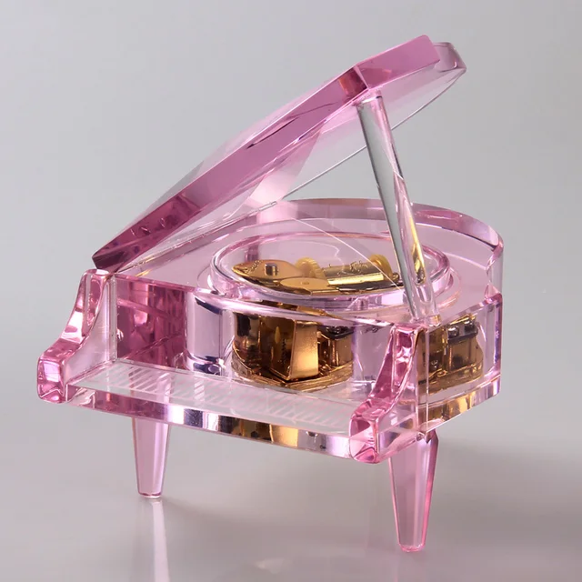 Crystal Piano Music Box For Girlfriend Women Beautiful Romantic
