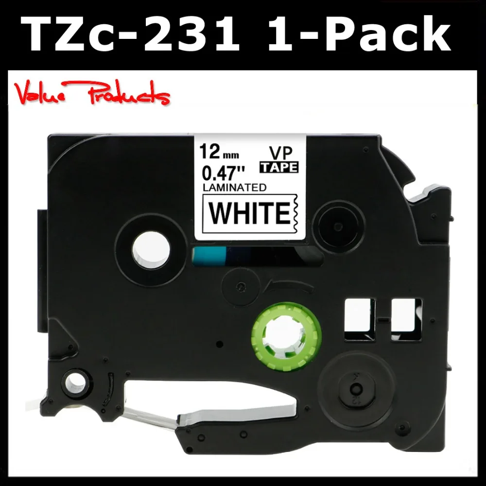 

For TZe-231 TZe 231 Lable Printer 12mm Label Tape for Brother p-touch tze-131 tze-431 tze-531 tze-631 tze-731 tze-831 tze-931