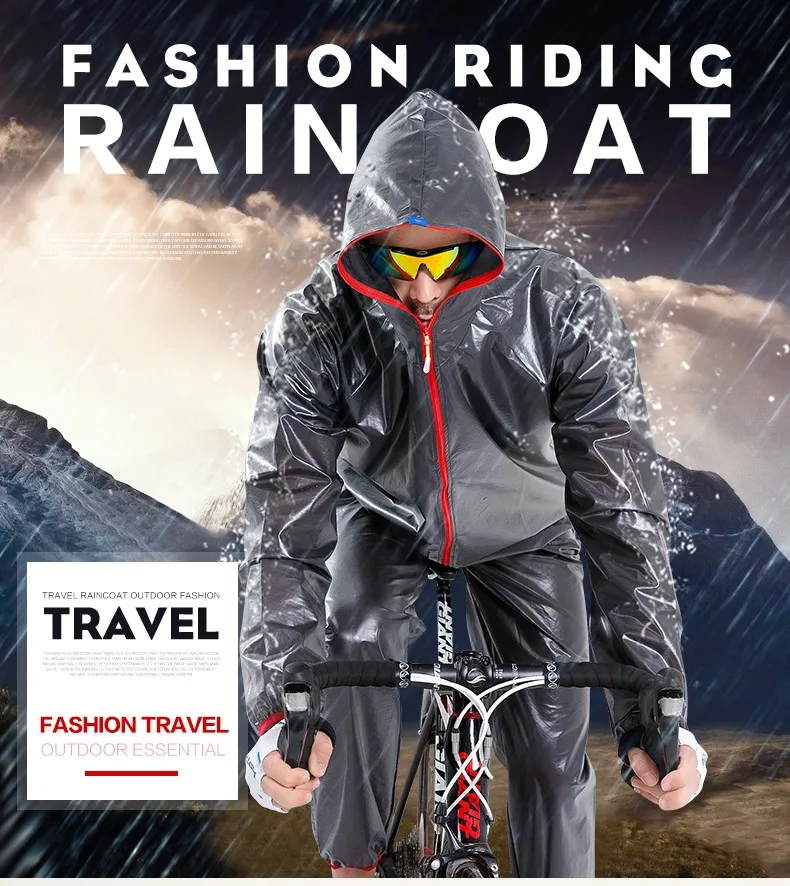 1 bestgia New MTB Cycling Jersey MultiFunction Jacket Rain Waterproof Windproof  Raincoat Bike rain coat set Bicycle Equipment Clothes 4Colors