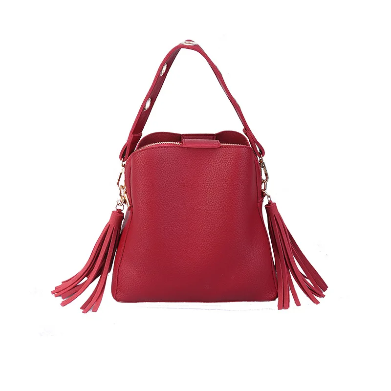 

Women Handbags Large Bag a set of Bags PU Leather Women Bag High Quality Solid Color Messenger Bag Women