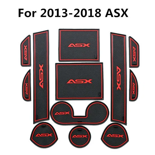 Высококачественный чехол для MITSUBISHI ASX 2013- 12 шт./лот аксессуары для салона автомобиля - Название цвета: ASX red
