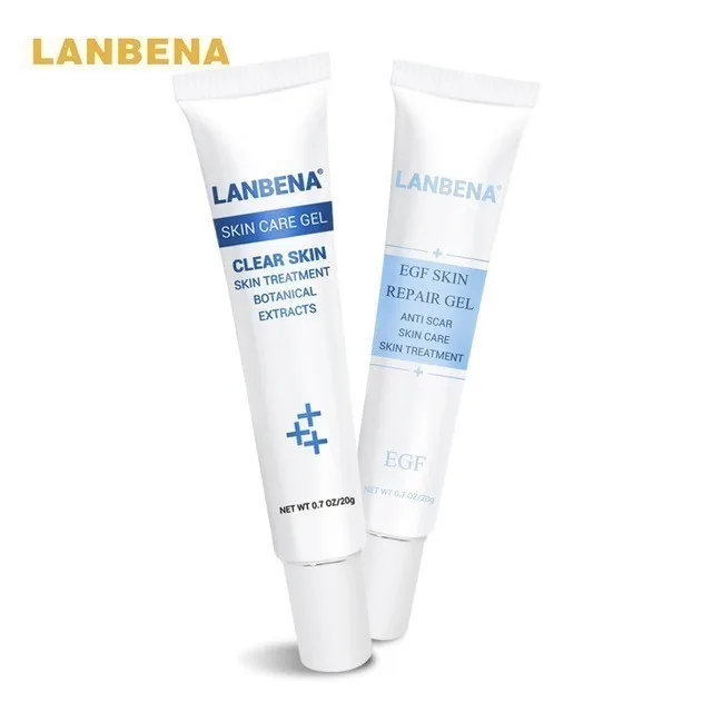 2PCS LANBENA крем для удаления шрамов от акне, крем для восстановления кожи, крем для лица от акне и пятен, лечение угрей, отбеливающий крем от угрей, растяжек, 2 шт - Цвет: 2PCS
