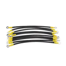 uxcell 10Pcs 26cm Black Car font b Battery b font Ground Wire Electric Conduction Stable Voltage