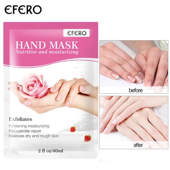 

efero Moisturizing Hand Mask Soft Smoothing Whitening Gloves Anti-Aging Nourishing Masks for Hand Spa Gloves Skin Care 3-10Pair