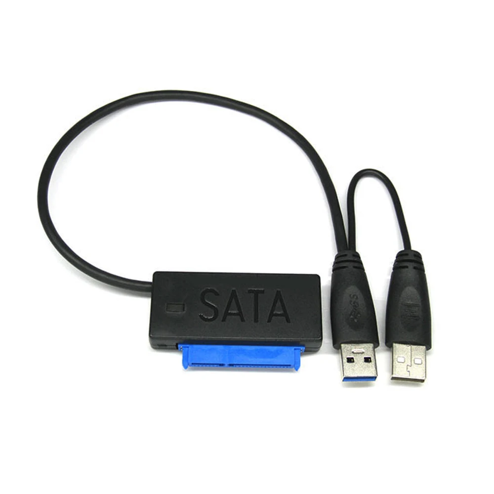 Super Speed Usb 3.0 To Sata 7+15 22pin Converter Adapter Cable With Usb