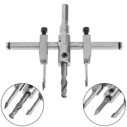 Регулируемый 30-130 мм металлический деревянный круг отверстие пилы сверло резак комплект «умелые руки» инструмент