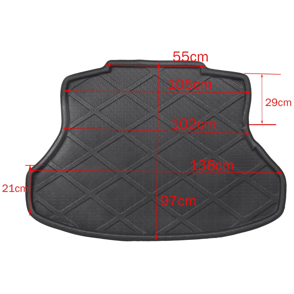 

For Honda CIVIC Sedan Rear Trunk Cargo Liner Boot Mat Floor Tray Carpet Mud Protector Cover 2012 2013 2014 2015 Automobile Parts